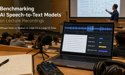 Which Whisper Model Works Best for Lecture Captions? I Tested 614 Minutes of My Own Classes